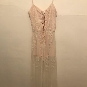 Starlette Boutique Cream Lace Body Suit